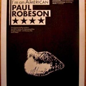 I'm A Negro, I Am An American '89 LB German Paul Robeson Doc Great Heindorff Art