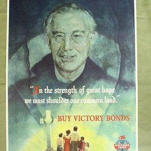 In The Strength Of Great Hope - Franklin Roosevelt (1941) 18.5" x 26" US War Poster