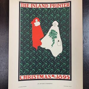 Inland Printer - Christmas - Art by William Bradley (1895) 8" x 11" US Lithograph