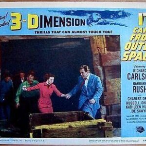 It Came From Outer Space 1953 Lobby Card #3 3-d Science Fiction Horror Classic!
