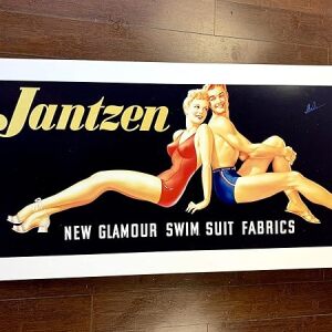 Jantzen Clothing Illustration -by Famed Illustration Artist Enabnit (1943) 16" X 35.375" US Ad Agency Photographic Print - Foam Core