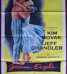 Jeanne Eagels - 1957 One Sheet Poster - Kim Novak & Jeff Chandler Art!!
