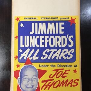Jimmie Lunceford's All Stars - Joe Thomas/Sy Oliver (1940's) US Window Card Movie Poster