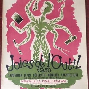 Joies De L'outil - 1950 French Exposition Poster - Rare Art Expo!