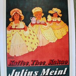 Julius Meinl Coffee (1905) 37.5" X 49.5" Austrian Advertising Poster LB Art Adolf Karpellus