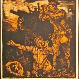 Khaki Magazine & Cabled News Sheet 1915 WWI LB Poster- Be A Man!