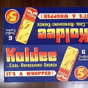 Koldee & Sunfreeze (1950's) 10.25" x 24.25" and 11.75" x 23.75" US Advertising Posters