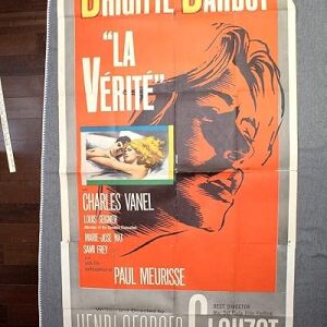 La Verite - Brigitte Bardot (1961) US 3 SH Movie Poster