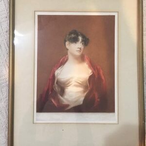 Lady in Red Velvet Jacket (1898) UK - Framed