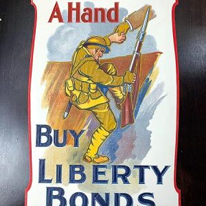 Lend Him A Hand (1944) 12.5" X 20.625" UK WWII Patriotic Poster - Unique Celophane