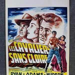 Les Cavalier Sans Gloire - Hotizons West (1952) 14.125" X 21.625" French Movie Poster