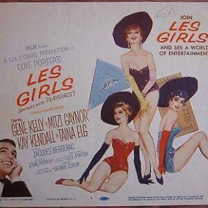 Les Girls - Original 1957 Lobby Card Set Of 2 Posters- Rare Gene Kelly Sexy Girls