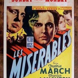 Les Miserables - Charles Laughton (1935) US Window Card Movie Poster