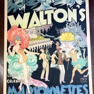 Les Walton's Marionnettes - Art By Emile Finot (1930) 47" X 63" French Poster LB