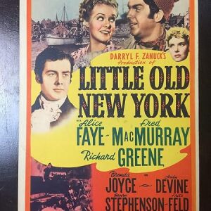 Little Old New York - Alice Faye (1940) 8" X 11" US Mini Window Card Movie Poster