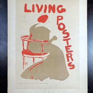 Living Posters - Art By Frank Hazenplug (1896) 11.75" X 15.75" French Chromolithograph Plate #87