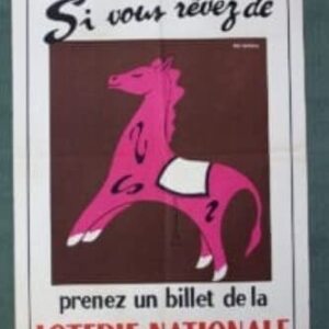 Loterie Nationale - Art By Max Dufour (1960) 22.5? X 15.25? French Lottery Poster