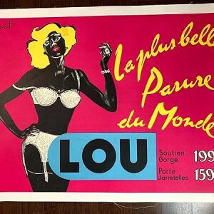 Lou - Art by Brenot (1957) 22.75" x 31" French Advertising Poster LB