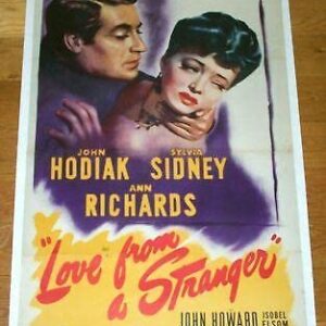 Love From A Stranger '47 1 SH LB Sylvia Sidney Hodiak