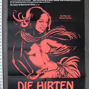 Love In The Night - Directed By Marcel Camus (1967) 23" X 33" German Movie Poster