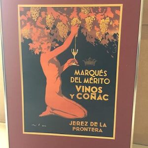 Marques Del Merito - Art by Lluis Ribas (1970) Spanish Advertising Poster - Framed Reprint