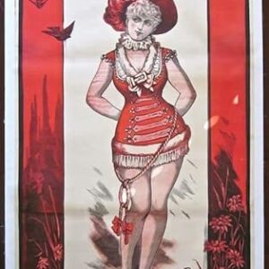 Miss Lottie Elliott C. 1895 LB 3 SH Theater Poster Jump Rope Specialist!