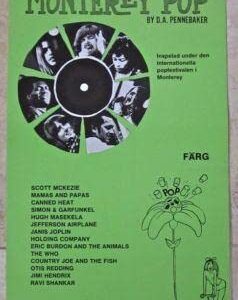 Monterey Pop - 1968 Swedish Stolpe - Amazing Rare Rock And Roll Groovy Artwork!!