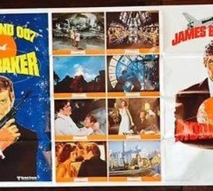 Moonraker - 1979 One Stop Poster - Roger Moore As James Bond 007 Rare!