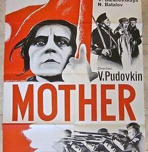 Mother - Vintage R70's Russian Poster - Pudovkin Directed With Scary War Artwork