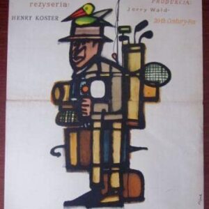 Mr. Hobbs Takes A Vacation - 1962 Polish Poster - James Stewart Tourist