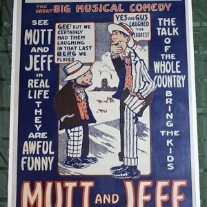 Mutt & Jeff 'A Musical Comedy Song Book' (USA, 1912) US One Sheet Movie Poster