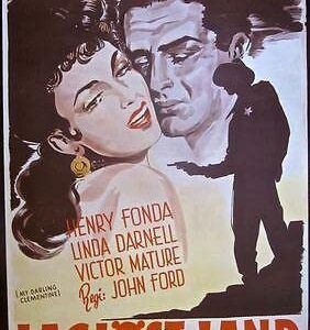 My Darling Clementine 1947 Swedish Poster- Rare Fonda John Ford