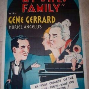 My Wife's Family '31 1 SH English Comedy! Stone Litho Artwork!