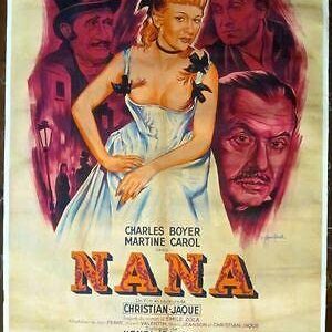 Nana (1955) C.O.O. French 1 Panel Poster- Martine Carol Art LB