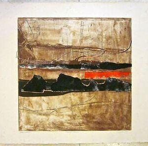 Nanny's Land - Art Painting By E. Schruhe Signed By Artist! - Cool Pop Of Red!!!