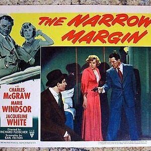 Narrow Margin '51 NM LC #6 Charles Mcgraw Pulls Revolver On Thug! Film Noir!