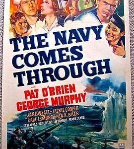 Navy Comes Through '42 PB 1 Sh! O'Brien Arnaz! WWII War Ship Drama!