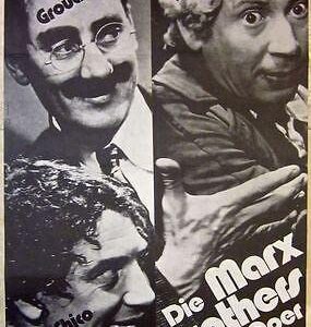 Night At The Opera - R70's German Poster - Fun Groucho, Chico & Harpo Image Art!