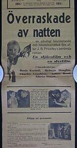 Old Dark House - 1932 Swedish Stolpe Poster - Rare Karloff & Laughton!!