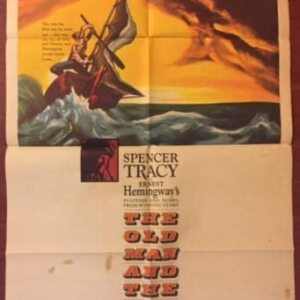 Old Man And The Sea - 1958 One Sheet Poster - Spencer Tracy!
