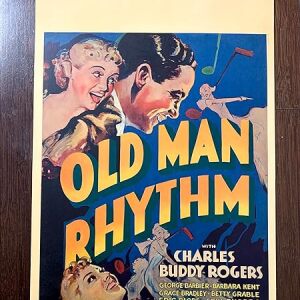 Old Man Rhythm - Charles Buddy Rogers (1935) US Window Card Movie Poster