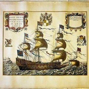 Old Ship Art Poster - Il Gran Carlo - Beautiful Sea Faring Vessel Artwork!!!