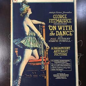 On With The Dance - Mae Murray (1920) US Window Card Movie Poster LB