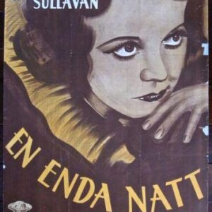 Only Yesterday - 1933 Swedish LB Poster - Rare Margaret Sullavan Art!!