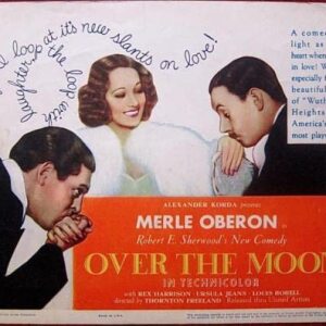 Over The Moon '39 TC Merle Oberon & Rex Harrison Romantic Comedy! R-a-r-e!