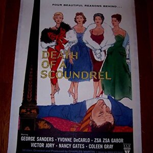 PRICE CUT AGAIN DEATH OF A SCOUNDREL '56 LB 1 SH G. SANDERS ZSA ZSA