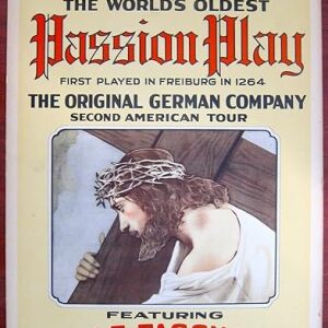 Passion Play (1932) US Window Card Stage Play Poster