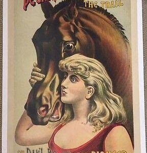 Peck & Fursman's On The Trail - 1898 Theatre LB Poster - Daniel Boone!