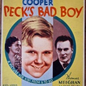 Peck's Bad Boy - 1934 Mini Window Card Poster - Jackie Cooper Comedy!