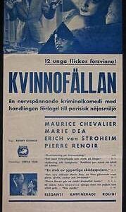 Personal Column - 1939 Swedish Stolpe Poster - Maurice Chevalier Art!!